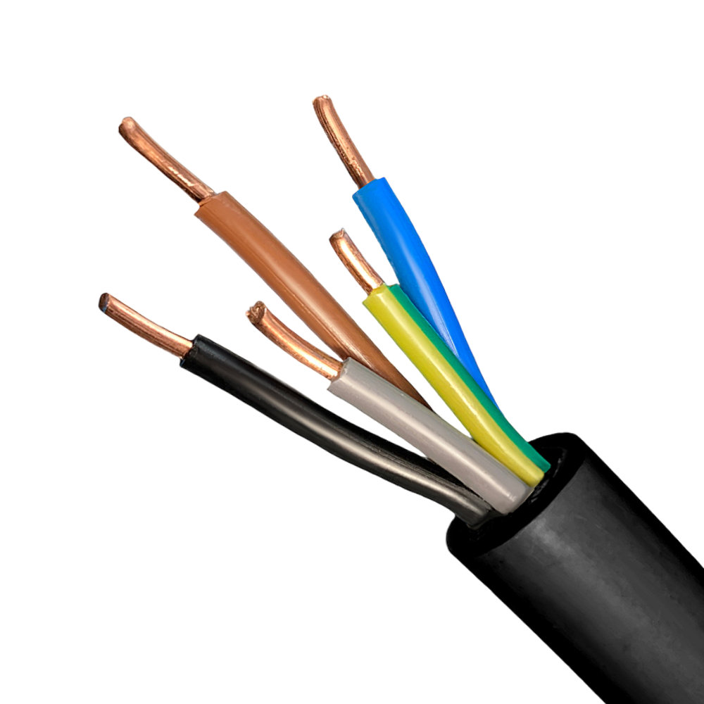 Câble souterrain YKY 5×2,5mm² NYY-J 1m