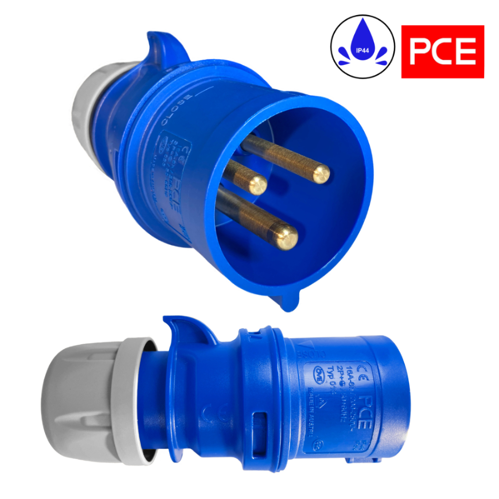 Rallonge en PVC CEE H05VV-F 3×2,5 mm² sur enrouleur 15m