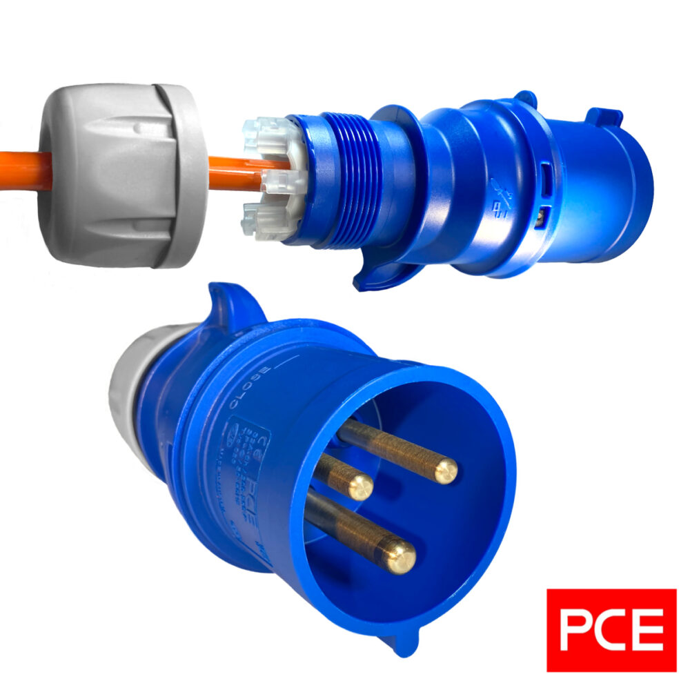 Adaptateur camping-car PUR H07BQ-F 3×2,5 Camping 1m CEE