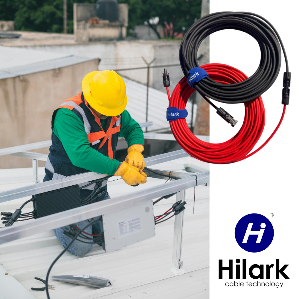 KIT DE RALLONGES SOLAIRES PHOTOVOLTAÏQUES MC4 POUR PANNEAUX 1x4mm 0,5m