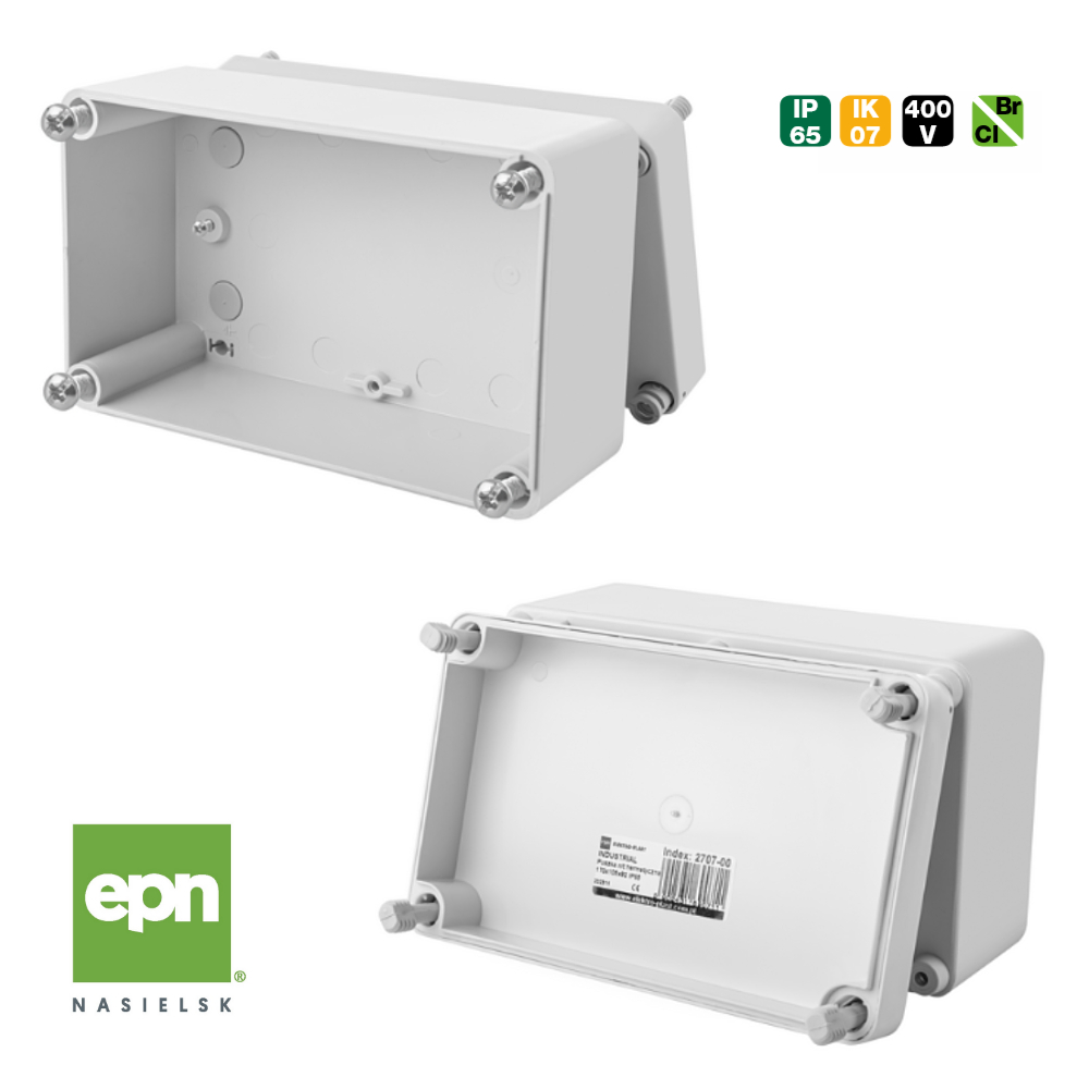 Puszka natynkowa INDUSTRIAL EPN 170x105x82 IP65