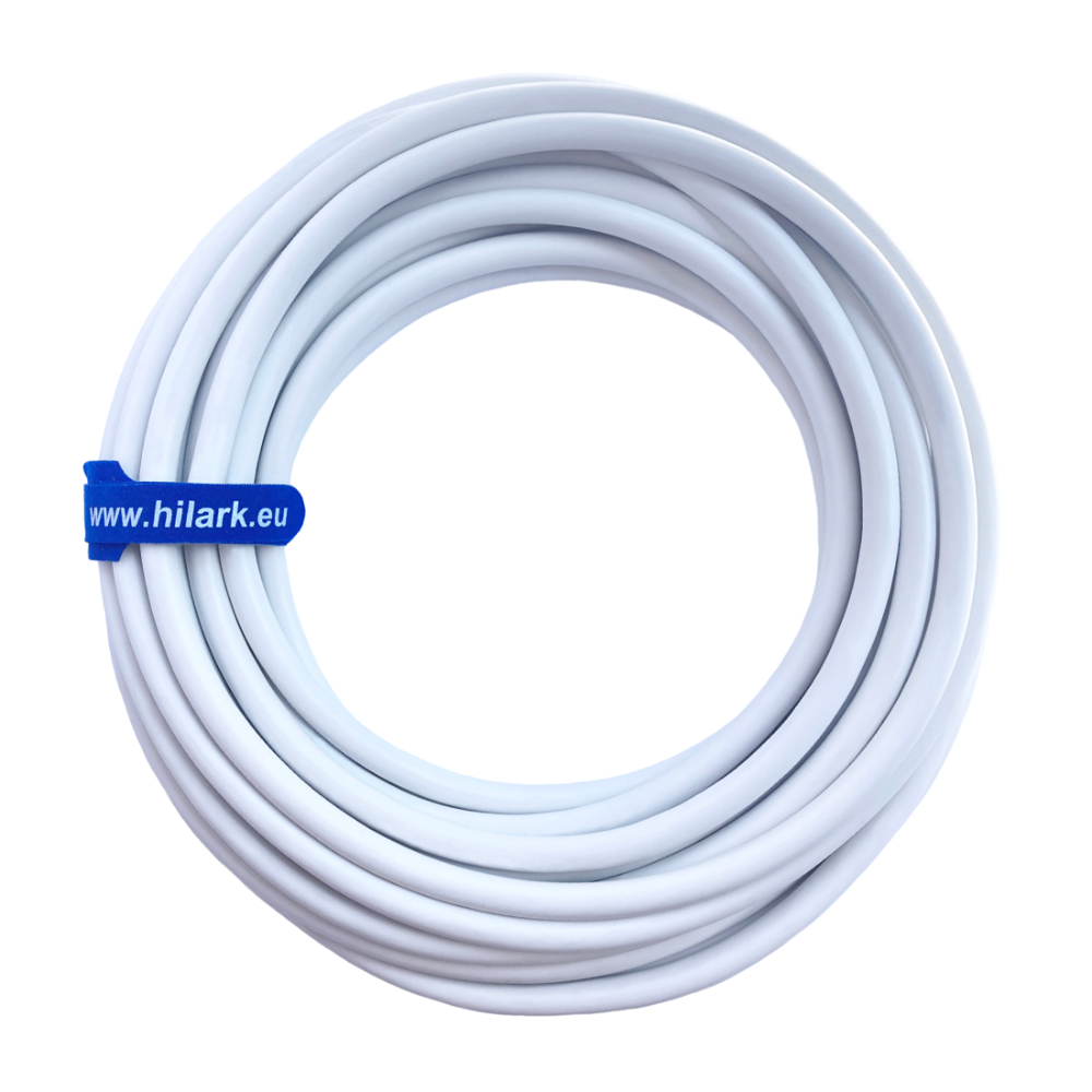 Câble d&rsquo;installation rond YDY 3x4mm² blanc 1m