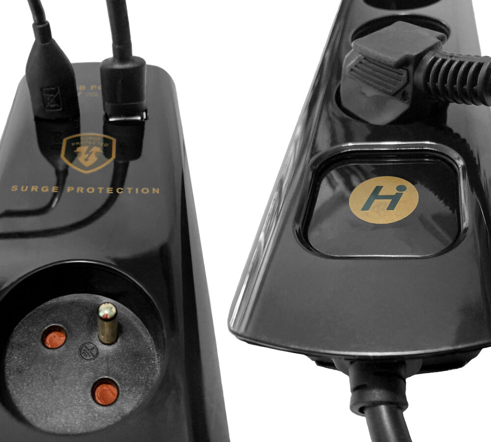 Przedłużacz z ładowarką USB 2.1A 4 gniazda zabezpieczenie przeciążeniowe 1,5m