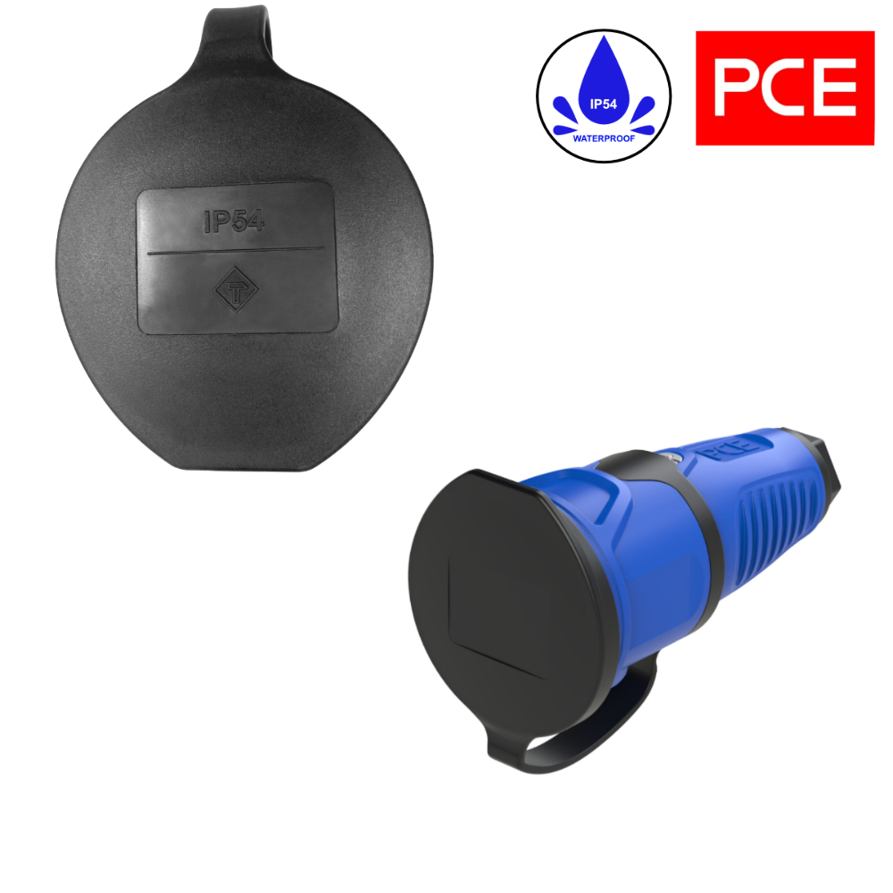 Prise en caoutchouc bleue PCE 16A 230V IP54 2411-bsw