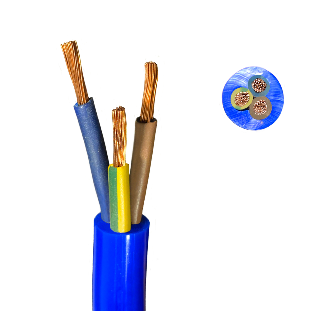 Câble PUR H07BQ-F 3×2,5 mm² 1m