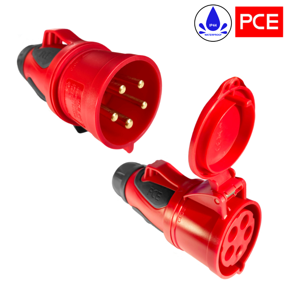 RALLONGE LA PLUS ROBUSTE DU MARCHÉ H07BQ-F 5×4 32A Polyuréthane (PUR) Orange haute visibilité 1m