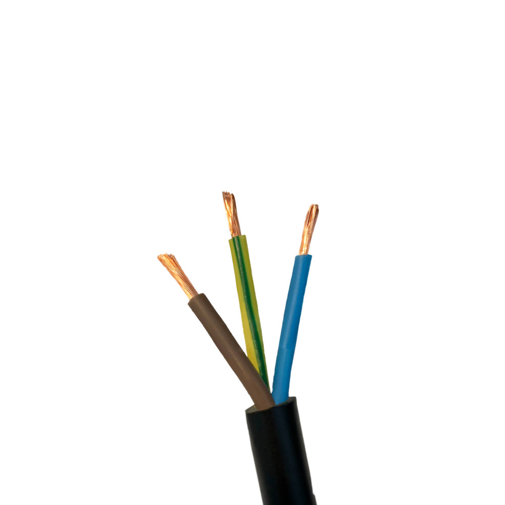 Câble PVC OWY, H05VV-F 3x1mm2 750V TORONNÉ, renforcé 1m