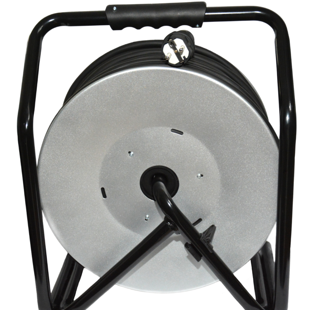 Rallonge renforcée sur enrouleur à cadre métallique H05VV-F 3X1,5mm² 25m