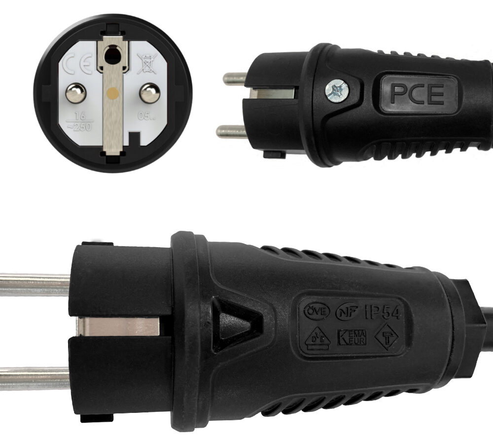 Adaptateur camping-car H07RN-F 3×1,5 Camping 1m CEE