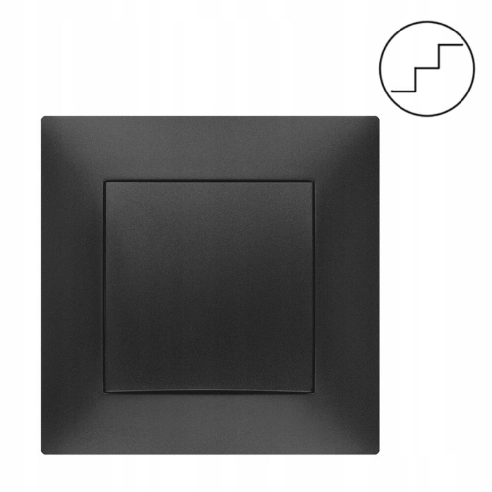 Interrupteur va-et-vient simple électrique CARLA sans cadre 1712-09 EPN noir