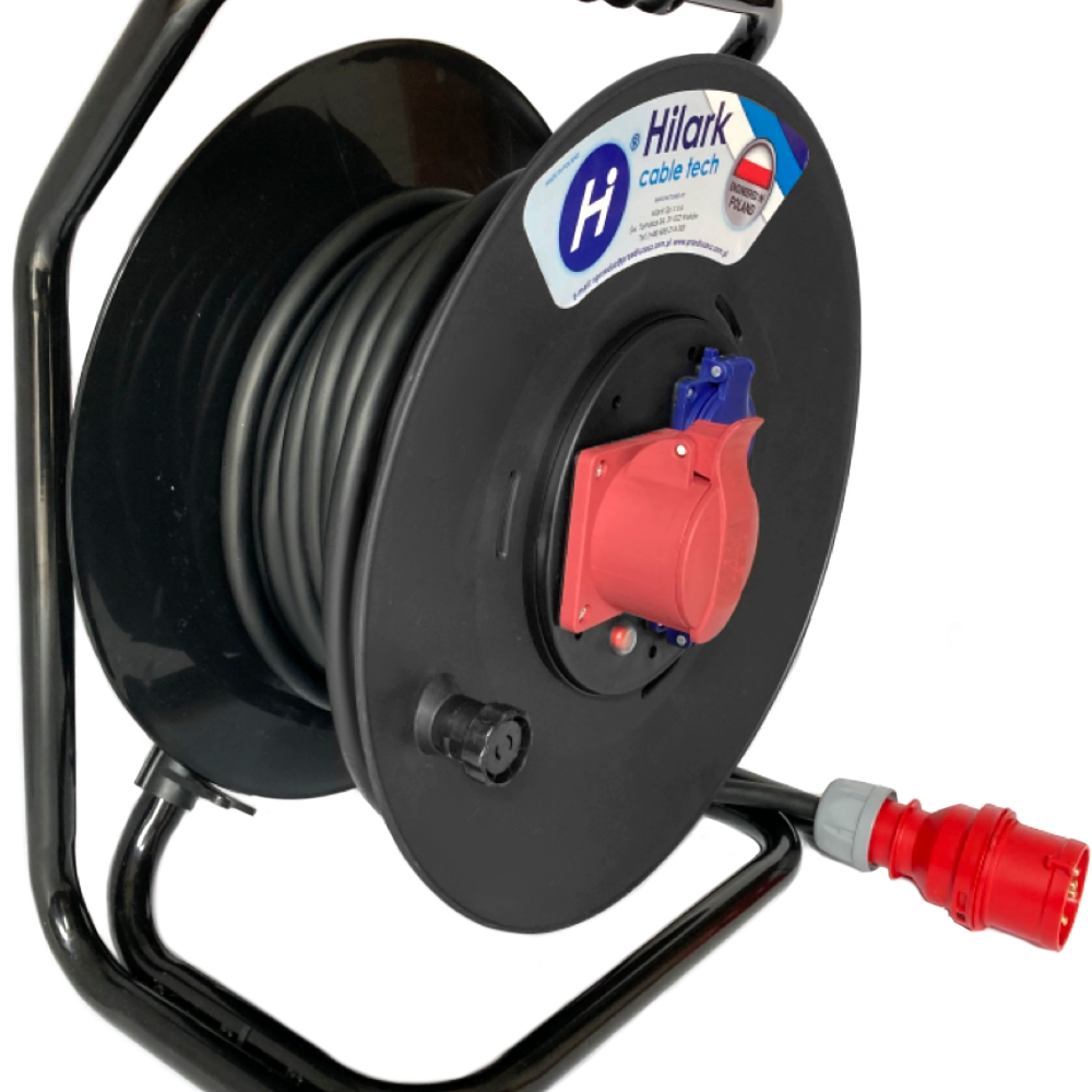 Rallonge triphasée CEE – En caoutchouc H07RN-F 5×4 croisement de phases 1m