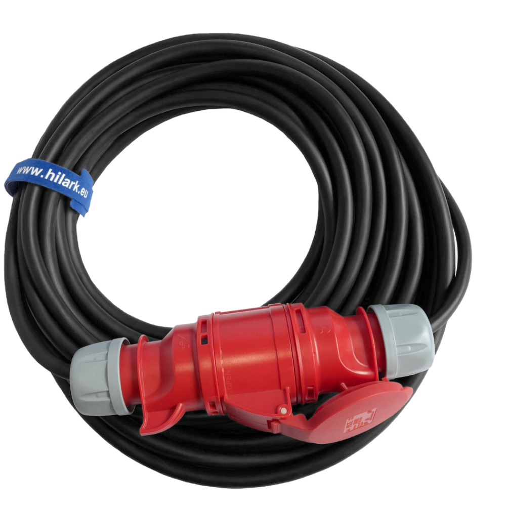 Prolongateur de force en caoutchouc H07RN-F 5x4mm² 1m 32A