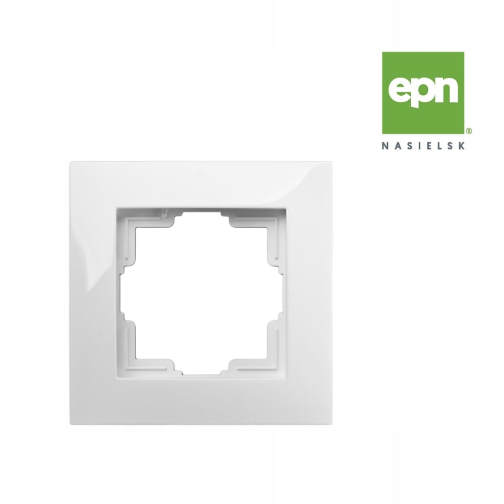 CADRE SIMPLE CARLA VERTICAL HORIZONTAL 1771-00 blanc EPN PRISES INTERRUPTEURS
