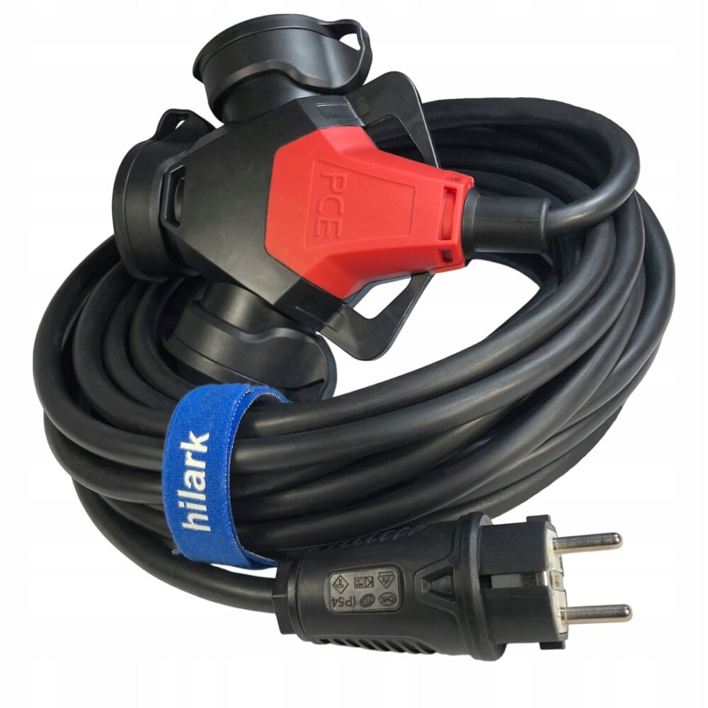 Rallonge H07RN-F 3×2,5mm² 1m