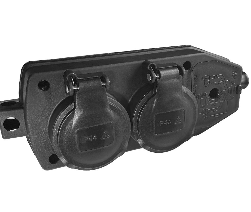 Répartiteur de jardin 4 prises à montage fixe 16A 230V IP44