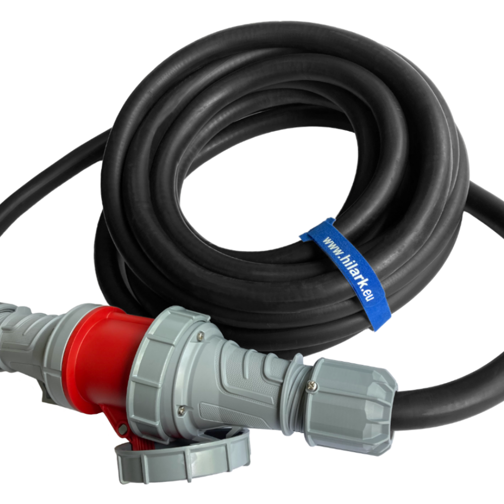 Rallonge triphasée CEE en caoutchouc 125A 5×25 mm² H07RN-F OnPD 1m