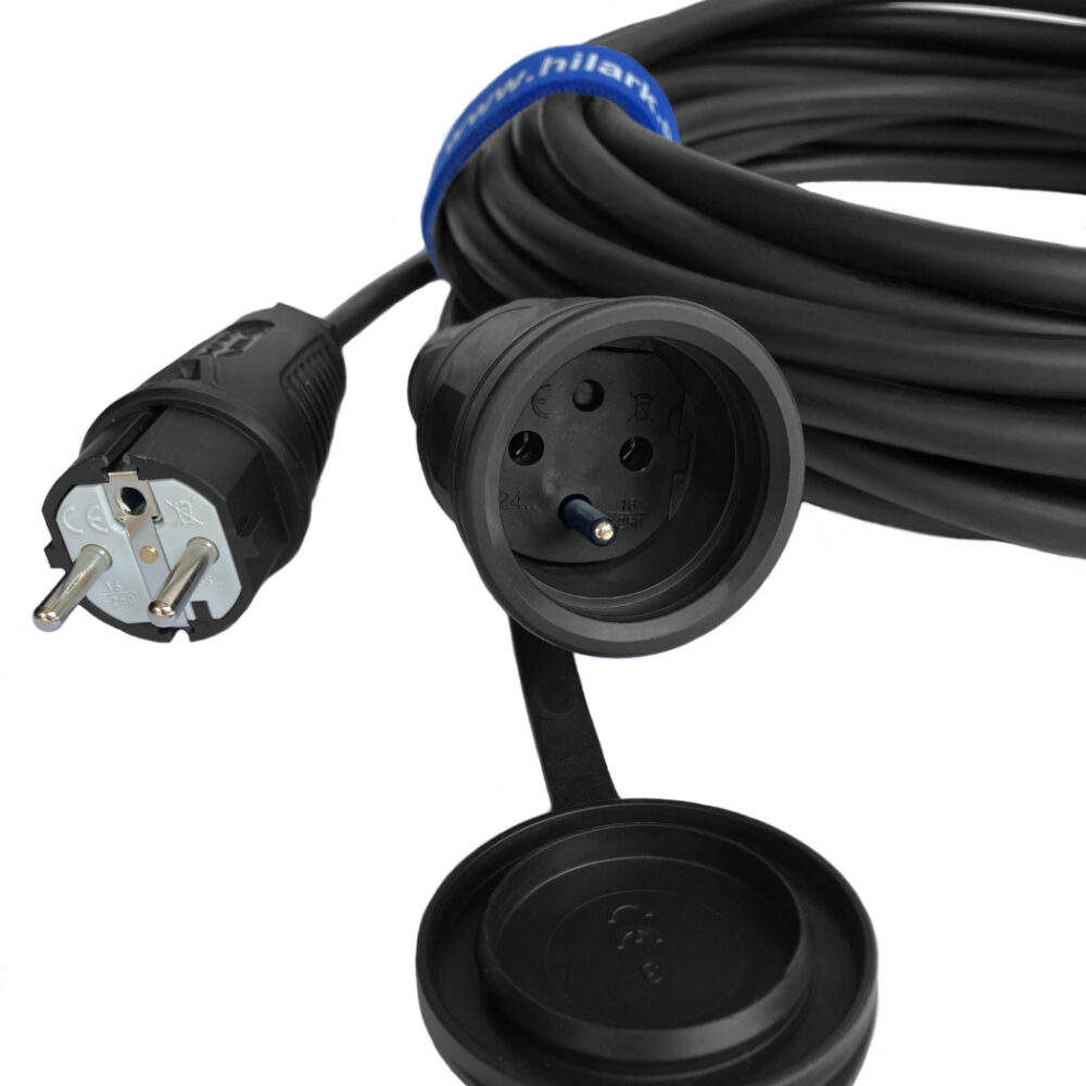 Rallonge en caoutchouc de chantier H07RN-F 3G2,5 30m fiche prise