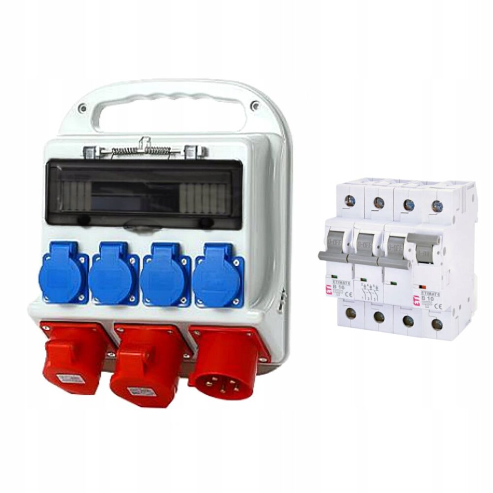 Coffret de chantier 2x16A + 4x230V PCE + Rallonge de chantier 3m