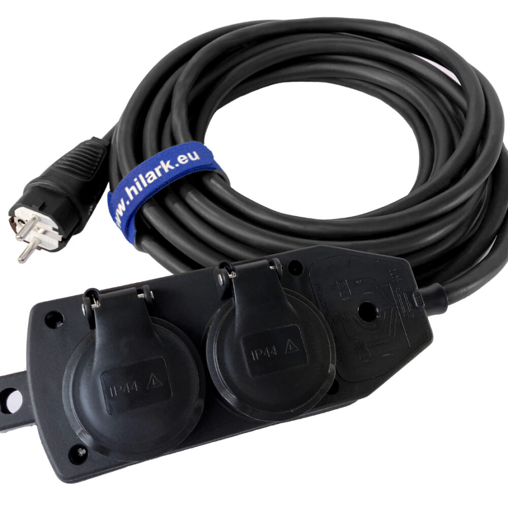 Rallonge en caoutchouc H05RR-F OW 3×2,5 1m RÉPARTITEUR