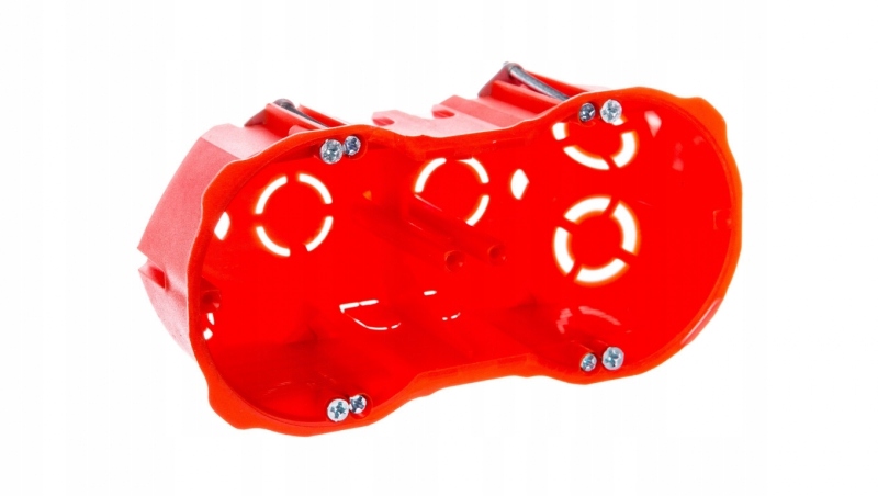 Boîtier encastré double EPN P/T PK-2X60F POUR CLOISONS CREUSES PROFOND 0286-00