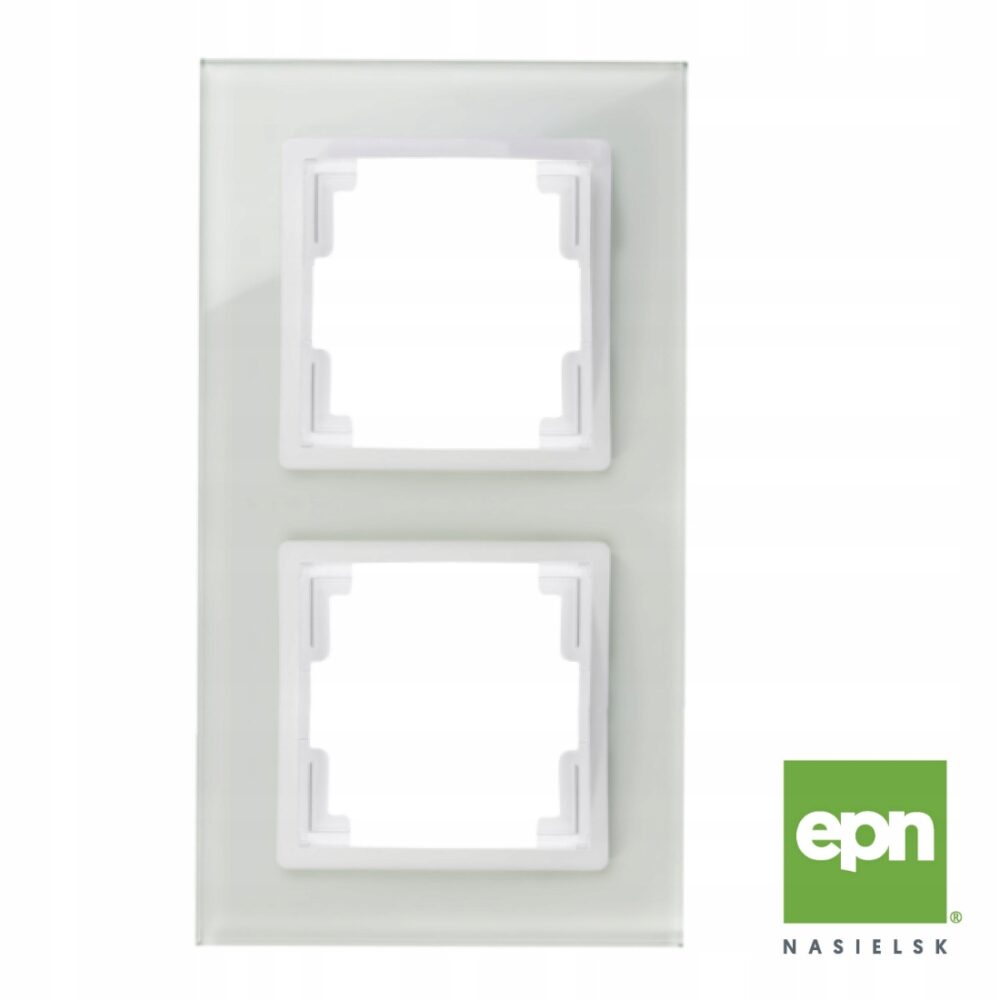 CADRE DOUBLE EN VERRE CARLA UNIVERSEL 1772-62 blanc EPN VERTICAL/HORIZONTAL