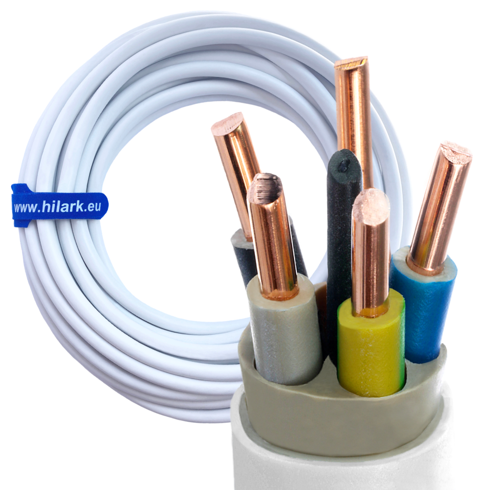 Câble d'installation rond 450/750V YDY 5x4 1m – Image 4