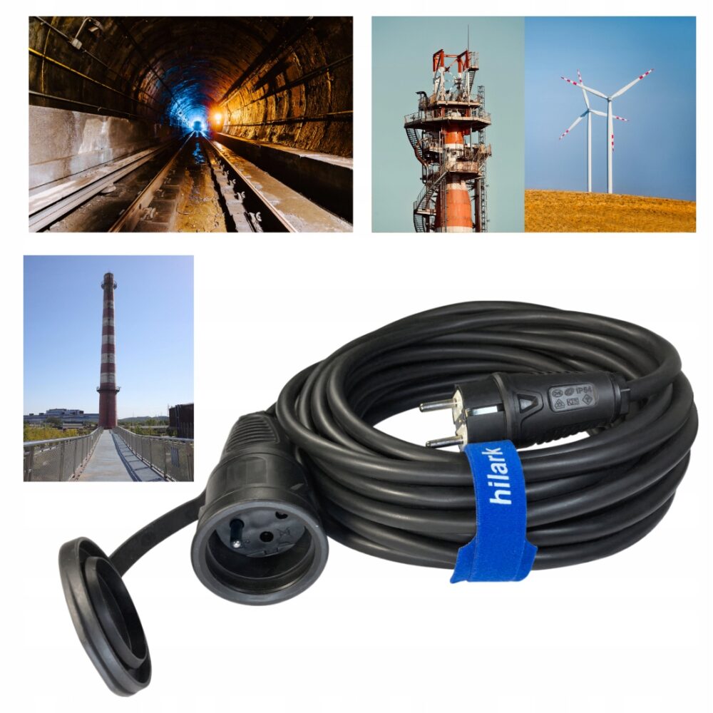 Rallonge H07RN-F 3×2,5mm² 2m