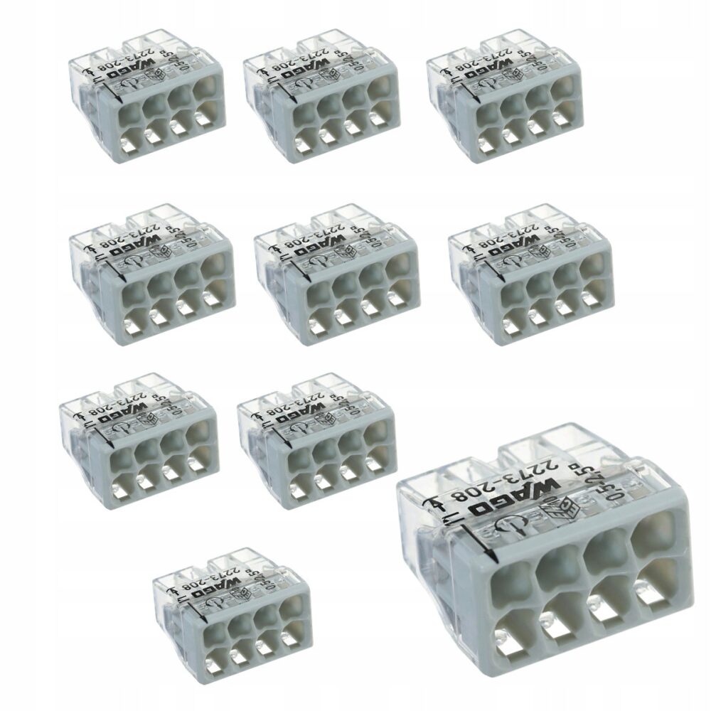 Connecteur rapide Wago 2273-208 fil/câble souple 5×0,2-5mm² lot de 10 pièces