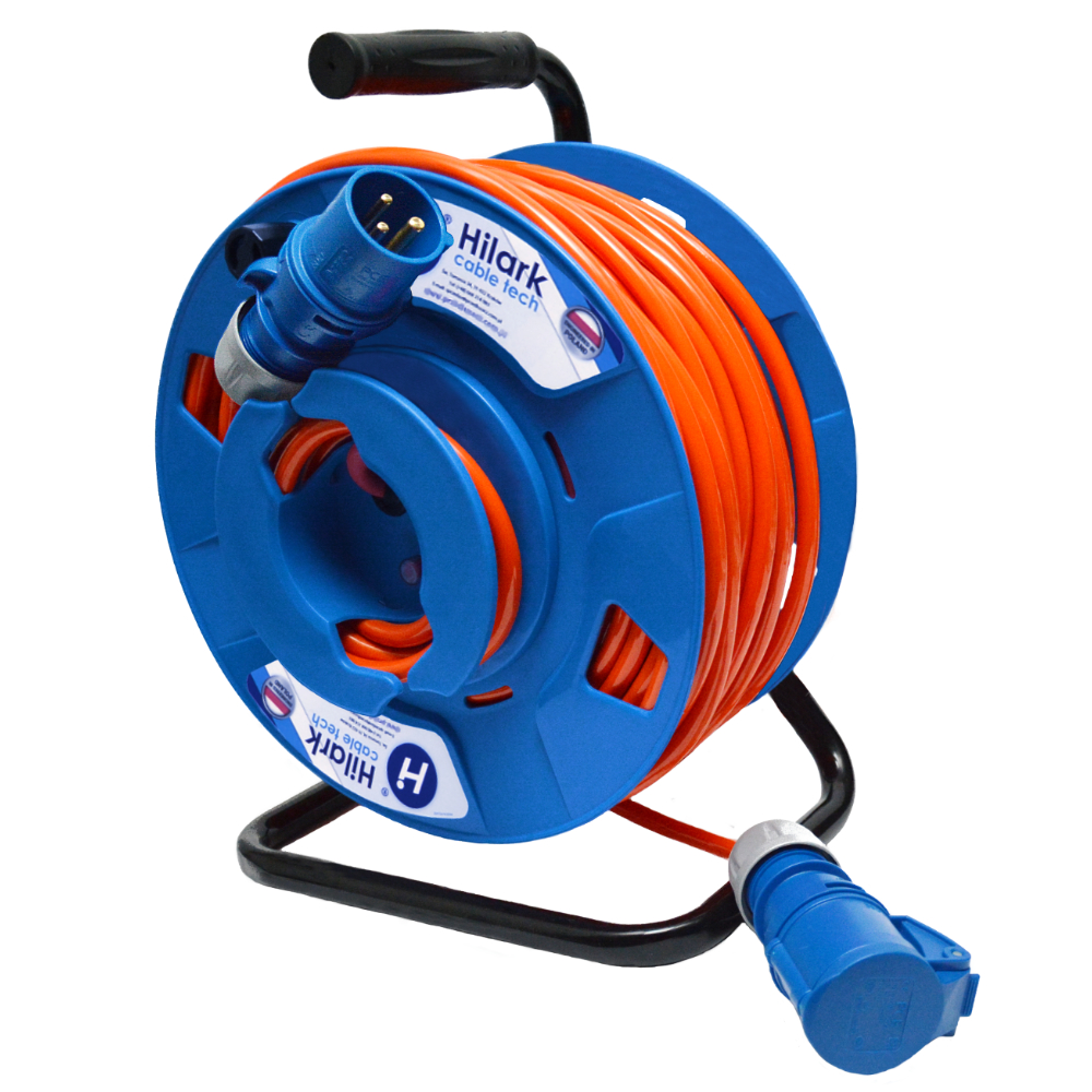 Rallonge PUR H07BQ-F 3x2,5 orange prises CEE 30m – Image 3