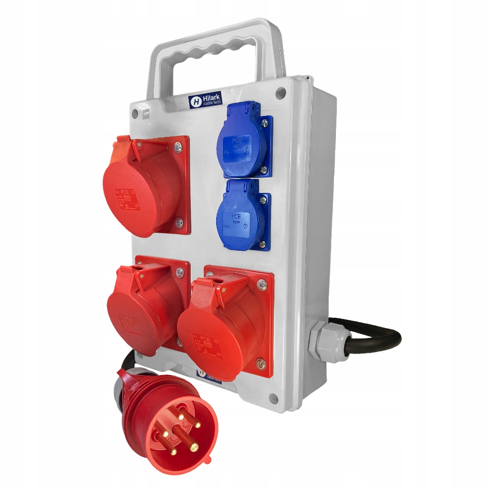 Coffret de chantier 2x230V 3x16A 400V env. 0,5m