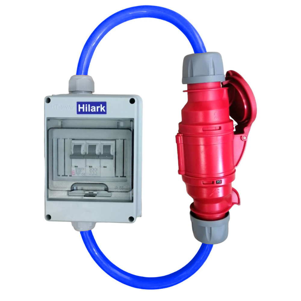 Rallonge triphasée CEE avec protection moteur H07BQ-F 5×2,5mm²