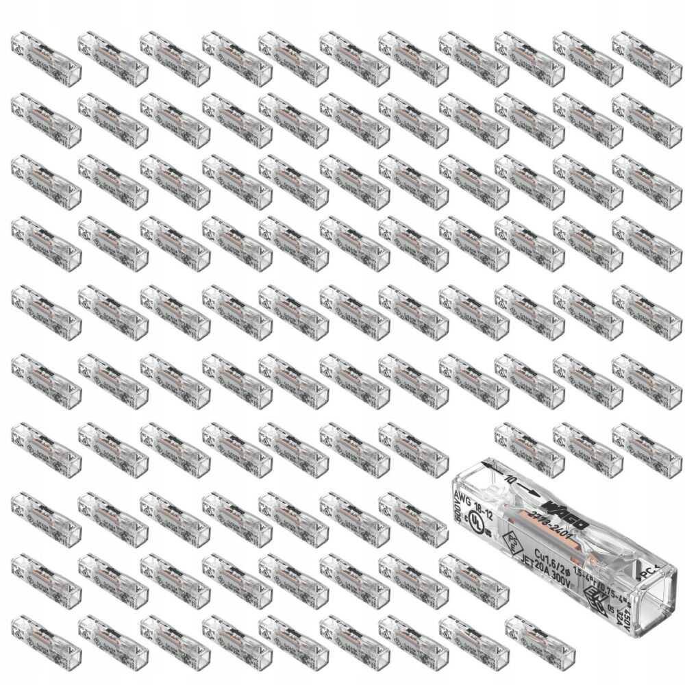 Connecteur rapide Wago 2773-2401 fil rigide 5×0,2-5mm² lot de 100 pièces
