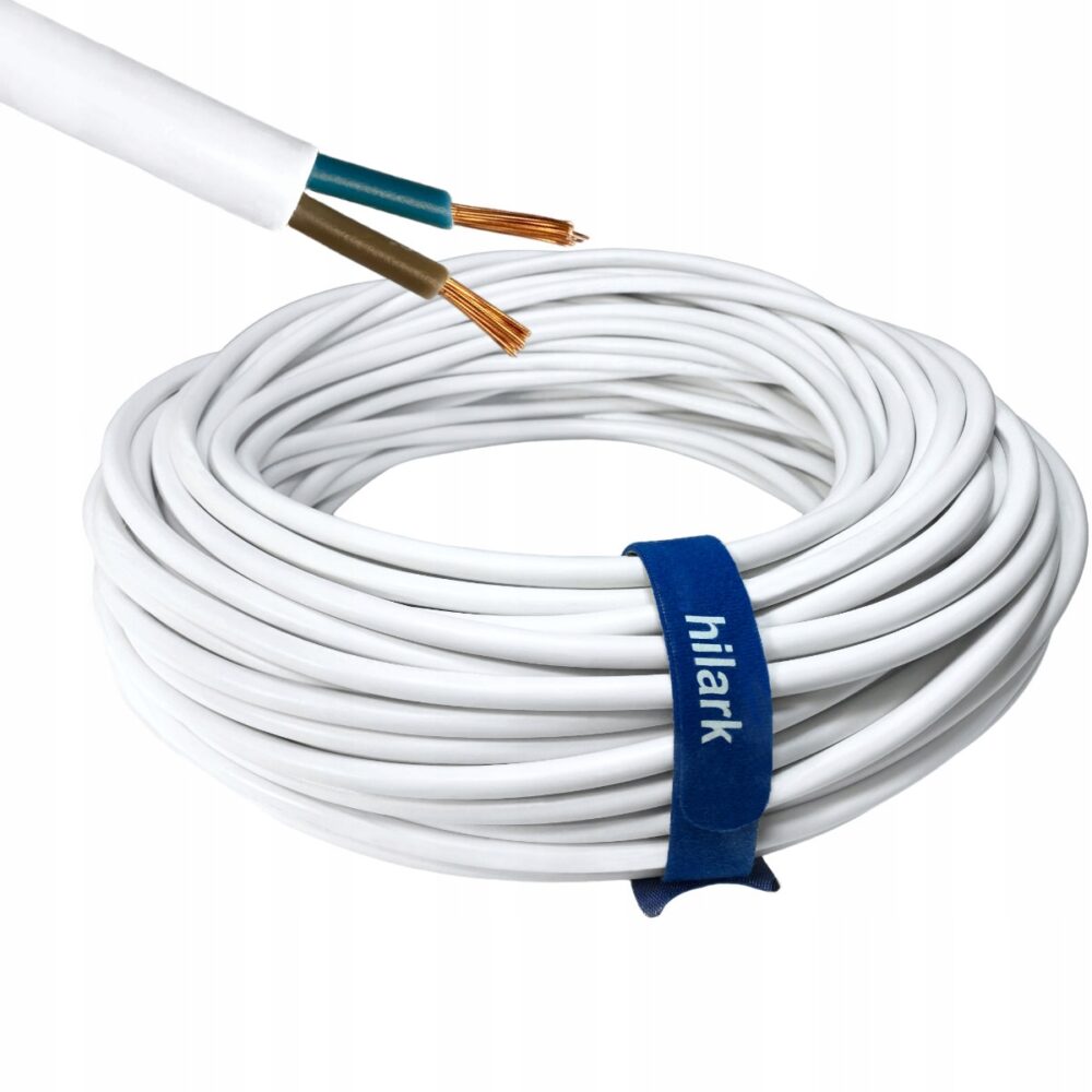 H05VV-F 2x1 blanc