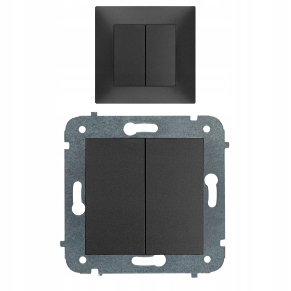 INTERRUPTEUR DOUBLE ÉLECTRIQUE CARLA POUR BOUGEOIR sans cadre 1711-09 EPN