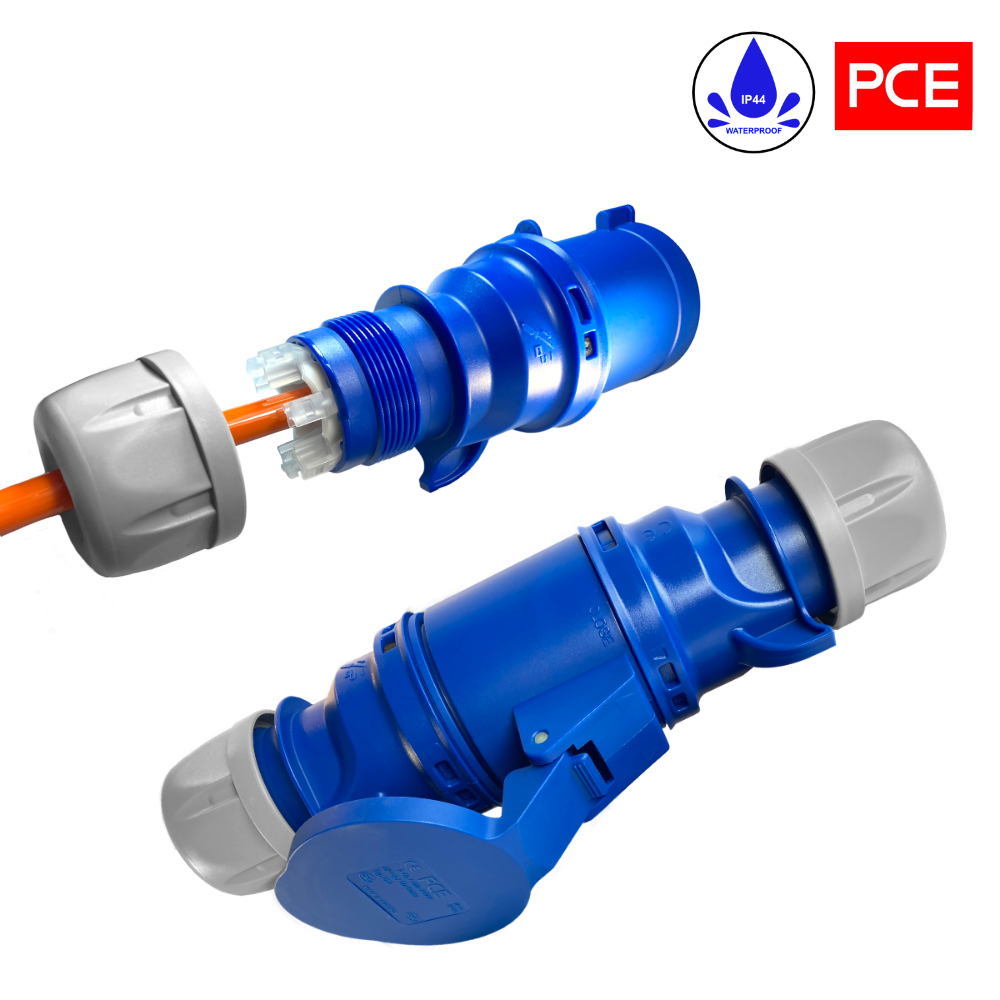 Rallonge PUR H07BQ-F 3x2,5 orange prises CEE 30m – Image 5
