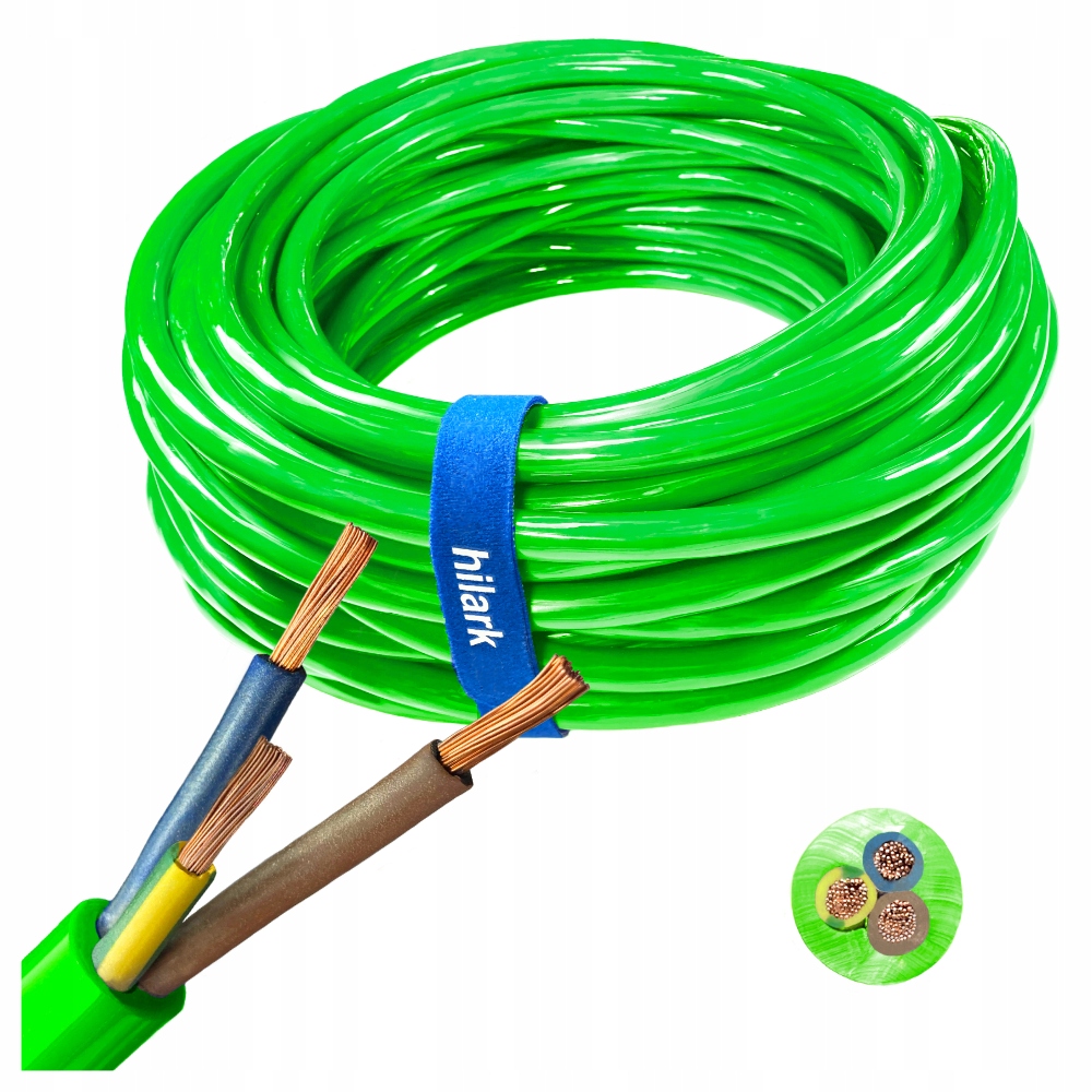 Kabel H07BQ-F 3×2.5mm² 100m zielony