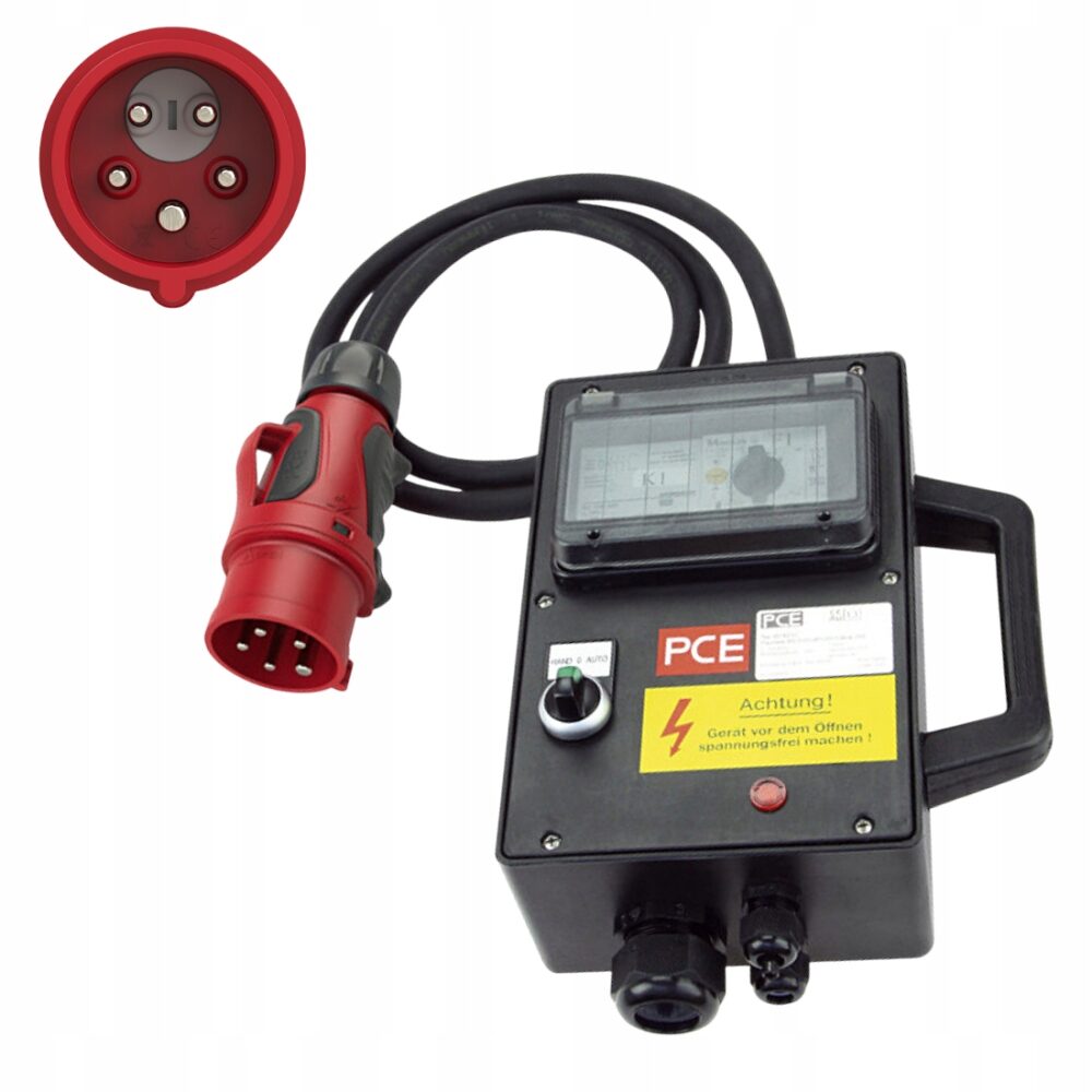 CEE-wtyczka z ochroną silnika 12,5kW PI+BA+RFC 32A 5p 6h (16-20A) 9216211