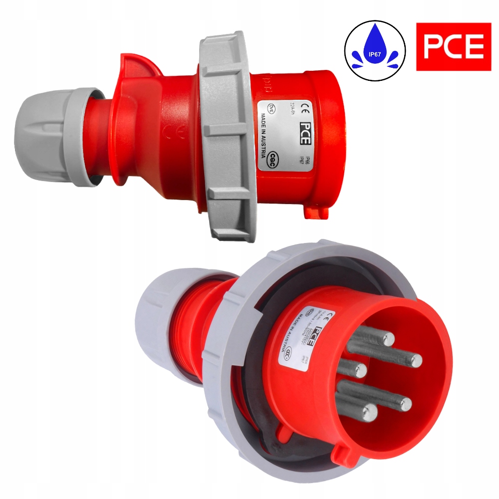 Rallonge triphasée CEE H07RN-F 5×2,5mm² 1m