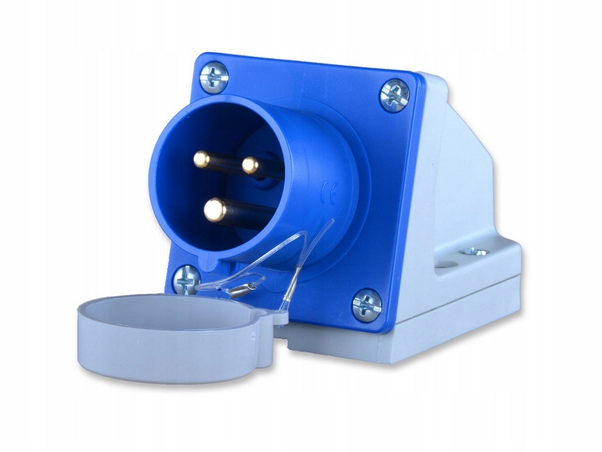 Prise femelle avec obturateur 16A 3P 230V 6h IP44 513-6t