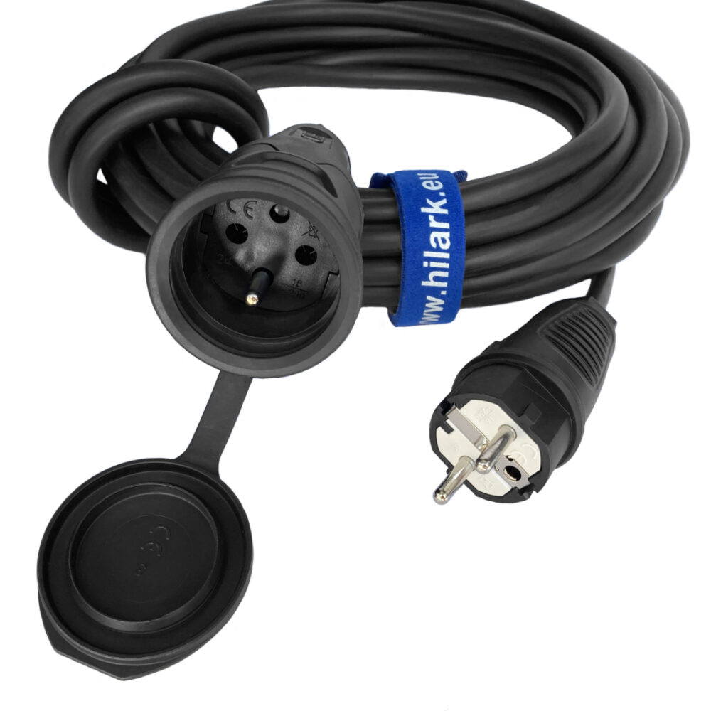 Rallonge en caoutchouc de chantier H07RN-F 3G2,5 5m fiche prise