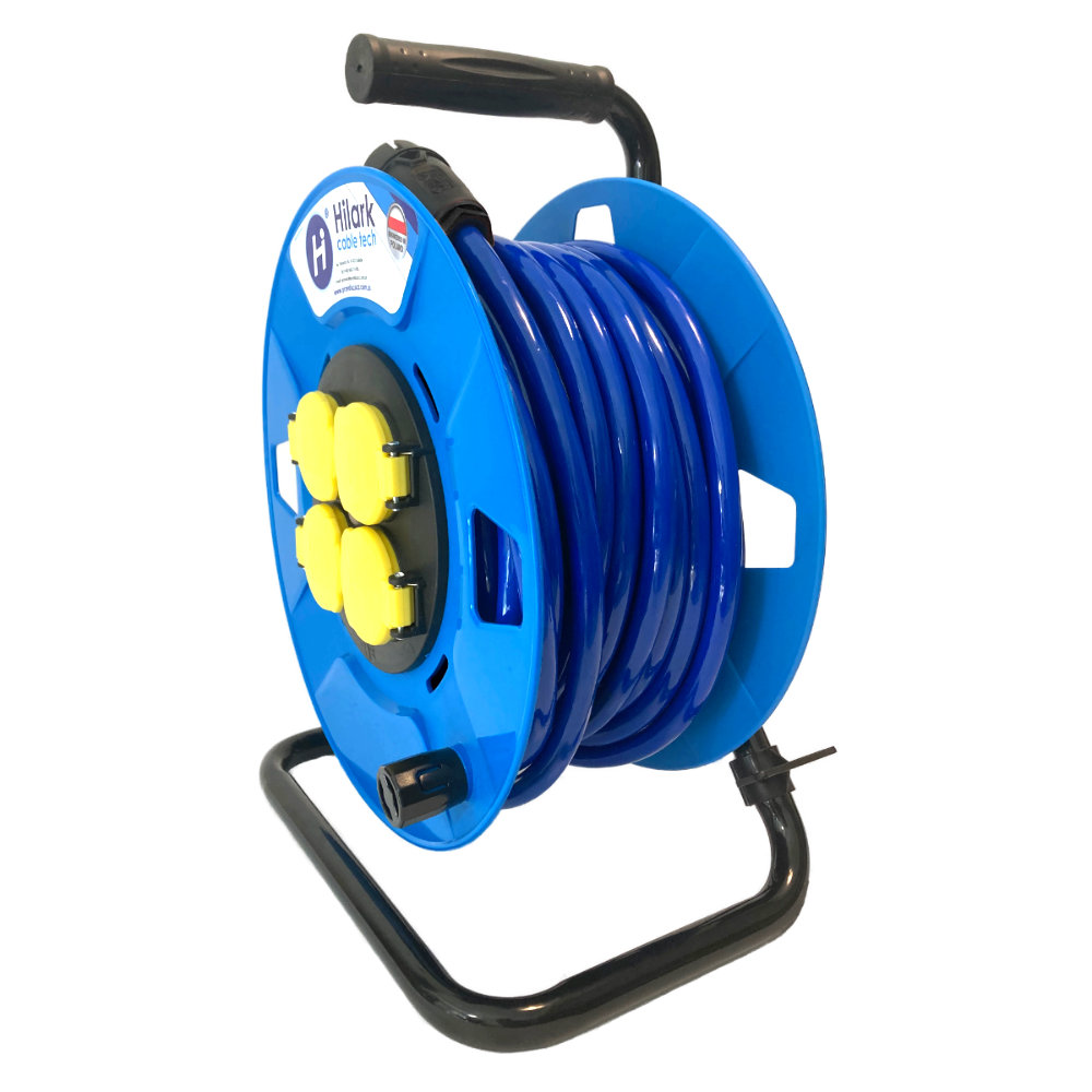 Rallonges H07BQ-F bleu 3g2,5mm² enrouleur ECO chantier