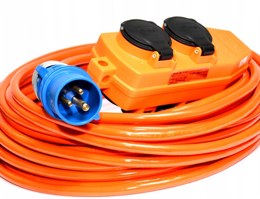 Przedłużacz H07BQ-F 3×2.5mm² 10m