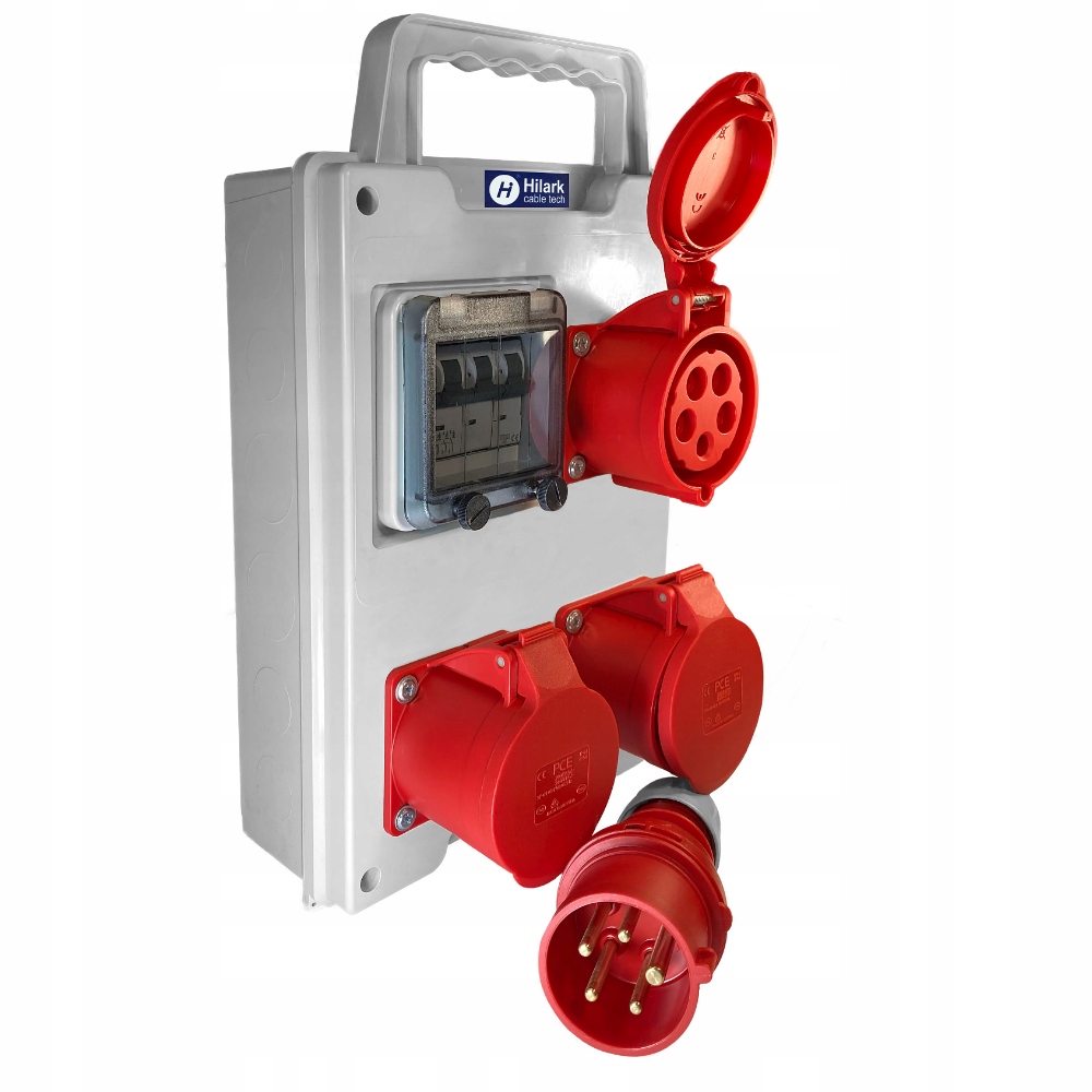 Coffret de chantier portable IP44 3x16A 400V fusible B16 3P