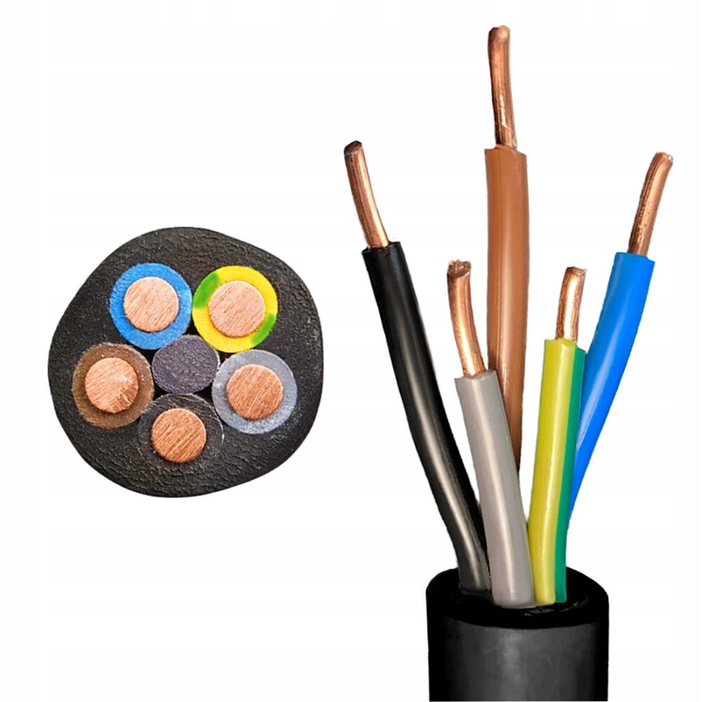 Câble NYY-J 5x25mm² 1m