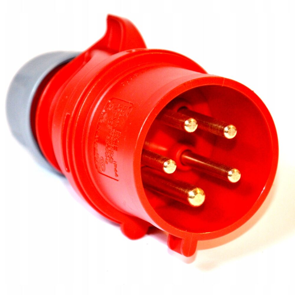 Fiche PCE 7025-6 32A 5 broches 6h IP44 avec croisement de phases