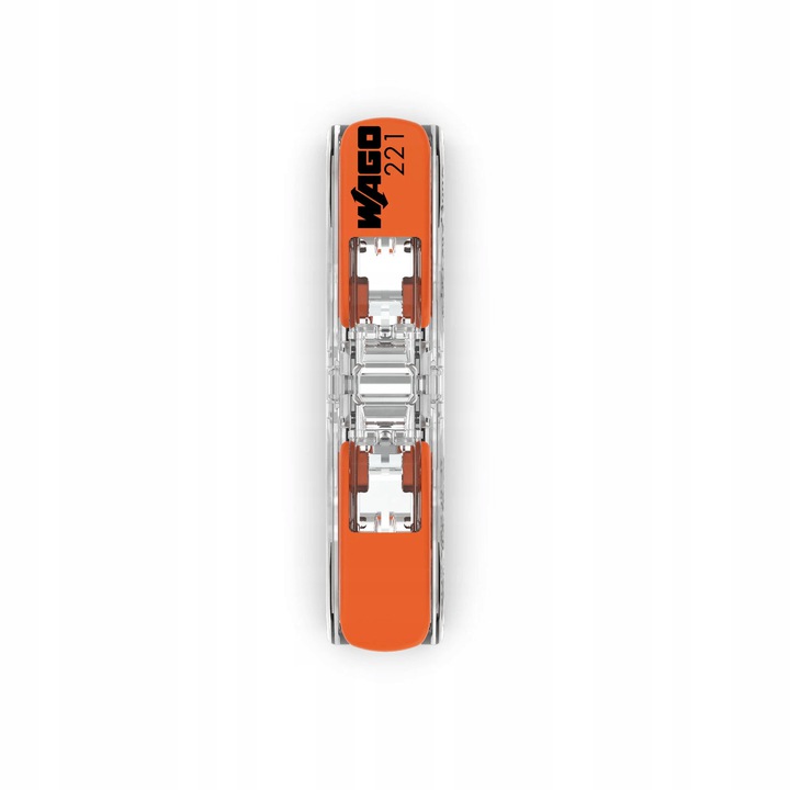 Connecteur rapide Wago 221-2411 fil rigide/souple 2×4mm² 1 pièce
