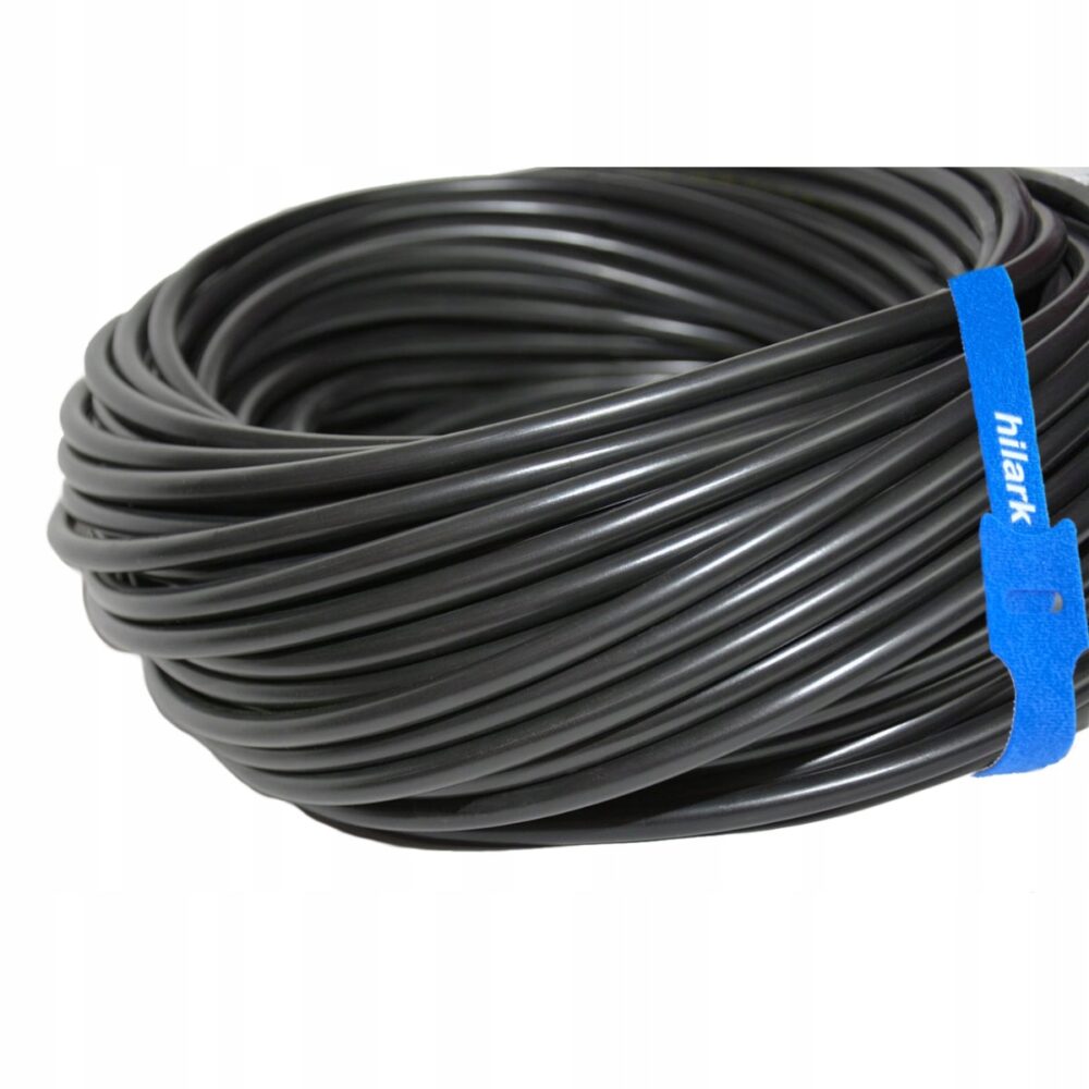 Câble H03VV-F OMY 3×1,5 mm noir Rond alarme, électrique, souple (toronné), d&rsquo;installation 10m