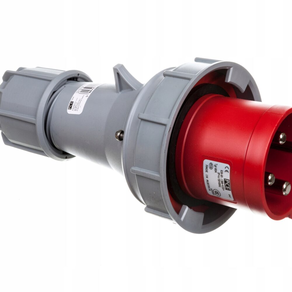 Fiche industrielle 63A, 4 broches PCE 034-6 IP67