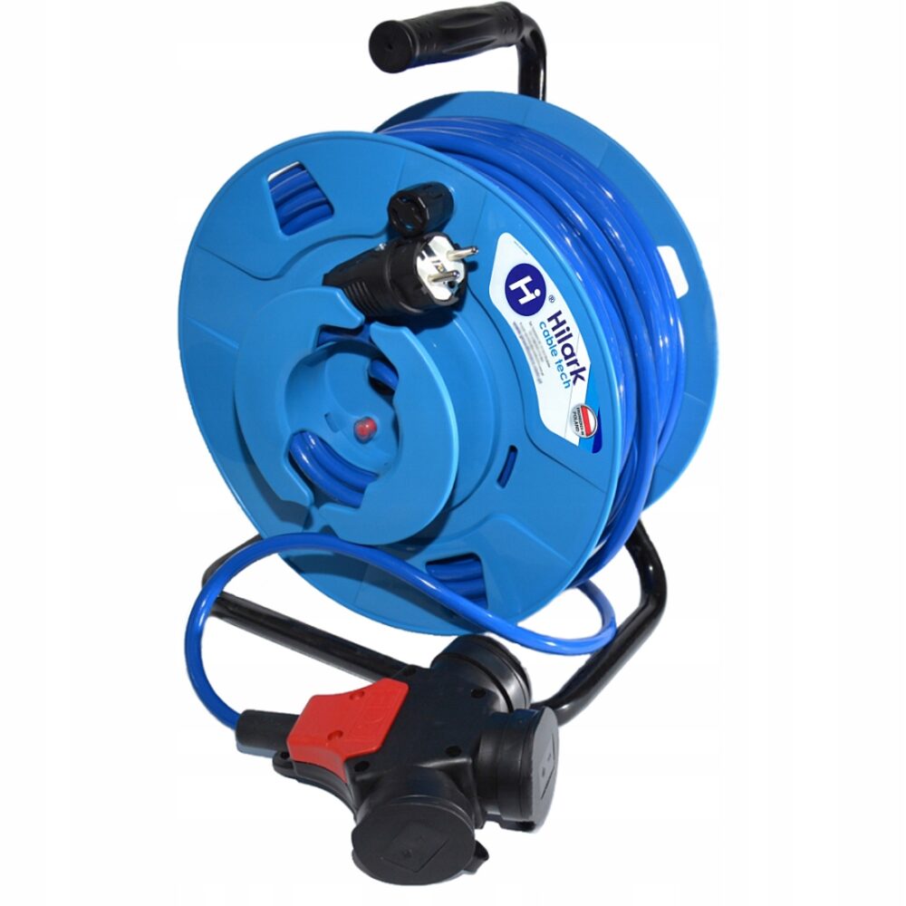 Rallonge H07BQ-F 3×2,5mm² 40m bleue