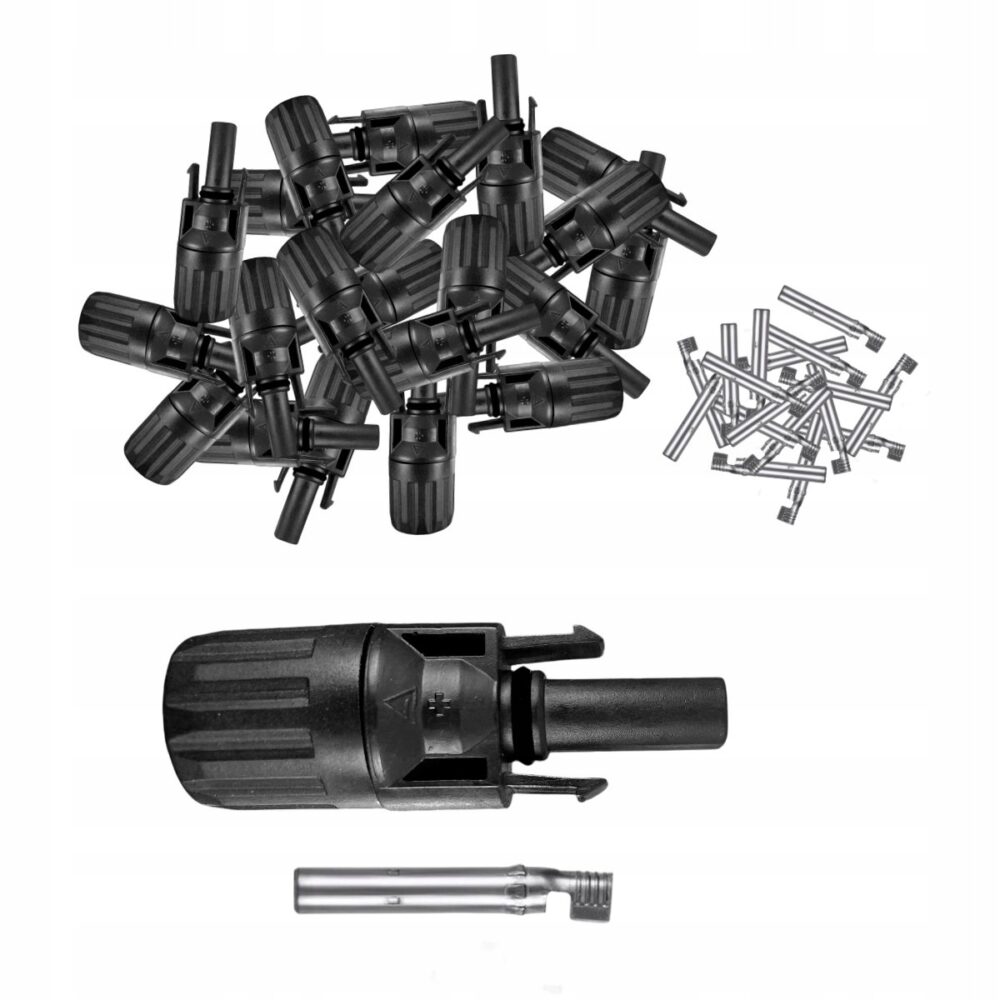 Connecteur MC4 pour panneaux solaires sur câble 4-6mm² mâle 100 pièces